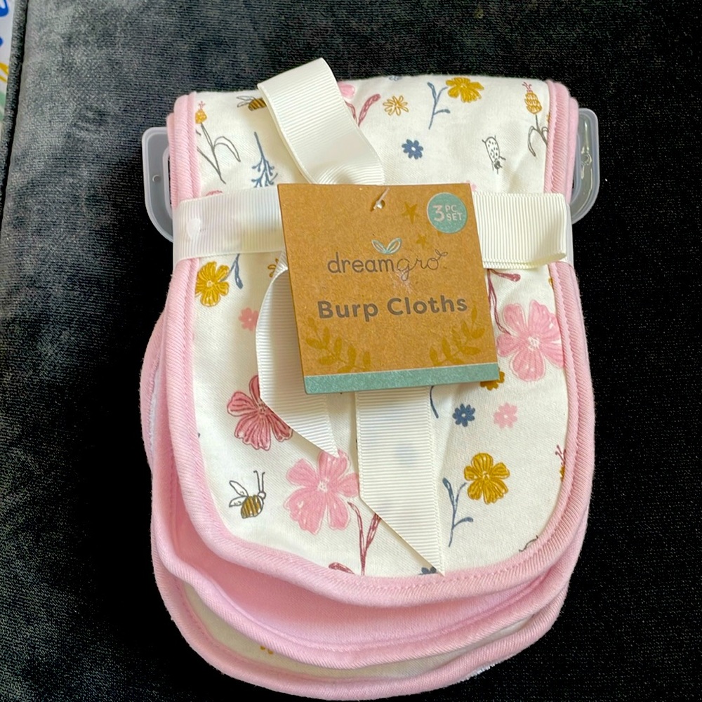 3 piece burp cloth